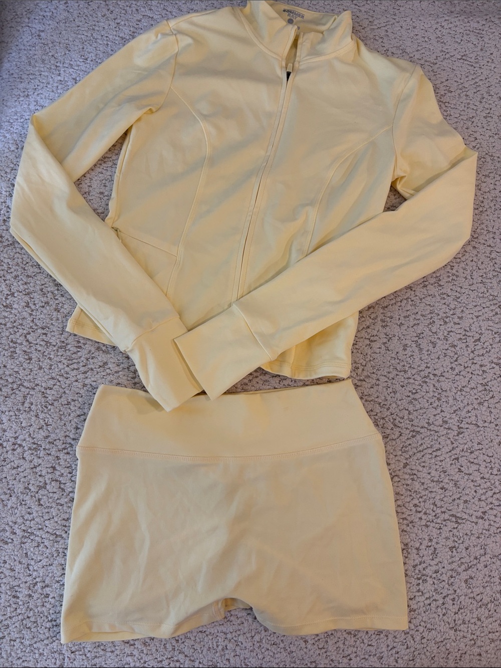 Pale Yellow Somer Ray Athletic Set